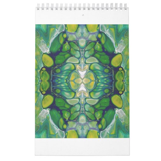 Kleurrijke digitale Abstracte kunstkalender elk ja Kalender (Hoes)