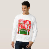 Kleurrijke digitale design basic sweatshirt van ma (Voorkant volledig)