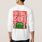 Kleurrijke digitale design basic sweatshirt van ma (Achterkant)