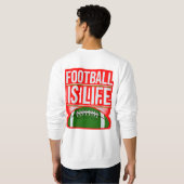 Kleurrijke digitale design basic sweatshirt van ma (Achterkant volledig)
