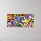 Kleurrijke digitale kunstkleurschilderingen met bl canvas afdruk (Voorkant)