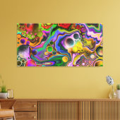 Kleurrijke digitale kunstkleurschilderingen met bl canvas afdruk (Insitu (Woonkamer))