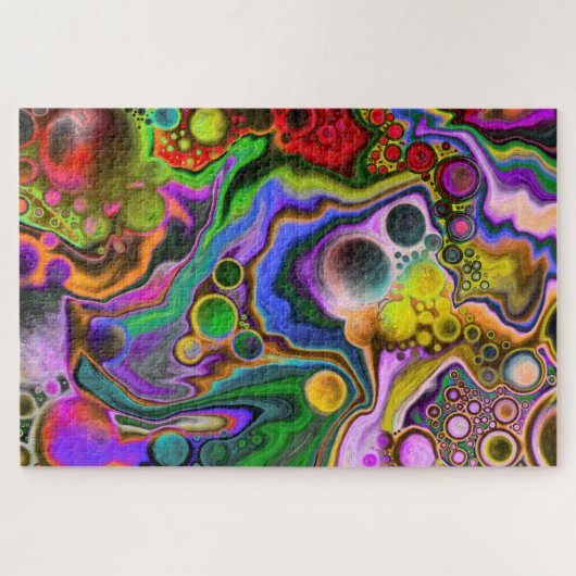 Kleurrijke digitale kunstkleurschilderingen met bl legpuzzel (Horizontaal)