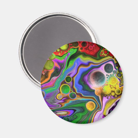 Kleurrijke digitale kunstkleurschilderingen met bl magneet (Voorkant / Achterkant)