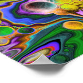Kleurrijke digitale kunstkleurschilderingen met bl poster (Hoek)