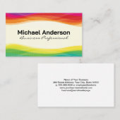 Kleurrijke digitale lagen visitekaartje (Voorkant / Achterkant)