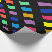 Kleurrijke digitale regenboog cadeaupapier (Hoek)