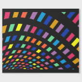 Kleurrijke digitale regenboog cadeaupapier (Vlak)