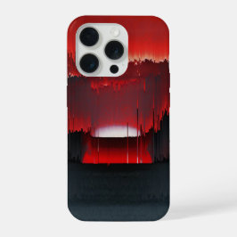 Kleurrijke Digitale Zonsondergang Storing iPhone 15 Pro Case