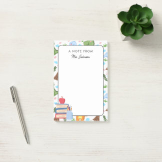 Kleurrijke Dino Patroon Een notitie van Teacher Cu Post-it® Notes