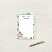 Kleurrijke Dino Patroon Een notitie van Teacher Cu Post-it® Notes (Op bureau)