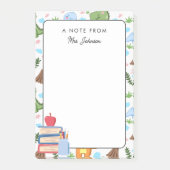 Kleurrijke Dino Patroon Een notitie van Teacher Cu Post-it® Notes (Voorkant)