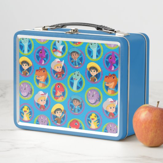 Kleurrijke Dino Ranch Patroon (In situ)