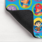 Kleurrijke Dino Ranch Patroon Muismat (Hoek)