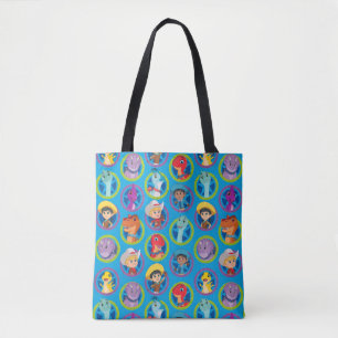 Kleurrijke Dino Ranch Patroon Tote Bag