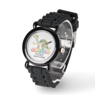 Kleurrijke dinosaurus    Autisme bewustzijn  Horloge