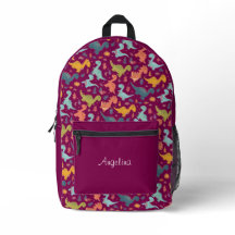 Kleurrijke dinosaurus cartoon schattig patroonrood