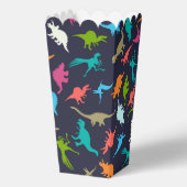 Kleurrijke dinosaurus Dino Schattigee moderne Kind Bedankdoosjes (Achterkant)