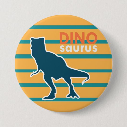 Kleurrijke dinosaurus jurassisch dier T-rex Ronde Button 7,6 Cm (Voorkant)