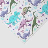 Kleurrijke Dinosaurus Mania Tissuepapier (Detail)