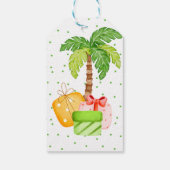 Kleurrijke dinosaurus verjaardagsfeestje persoonli cadeaulabel (Achterkant)