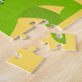 Kleurrijke Dinosaurus voor Kinderen Plezier & Spel Legpuzzel (Zijkant)