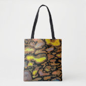 Kleurrijke dinosaurusbot tote bag (Voorkant)