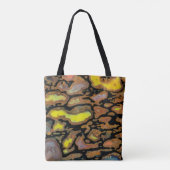 Kleurrijke dinosaurusbot tote bag (Achterkant)