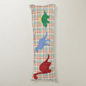 Kleurrijke dinosaurussen Custom Body Pillow Lichaamskussen (Voorkant Verticaal)
