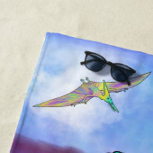 Kleurrijke dinosaurussen Jurassic Landscape Naam Strandlaken (In situ)