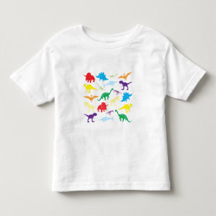 Kleurrijke dinosaurussen Kinder Patroon Shirts