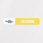 Kleurrijke dinosaurussen Kinder persoonlijke label (Design 2)