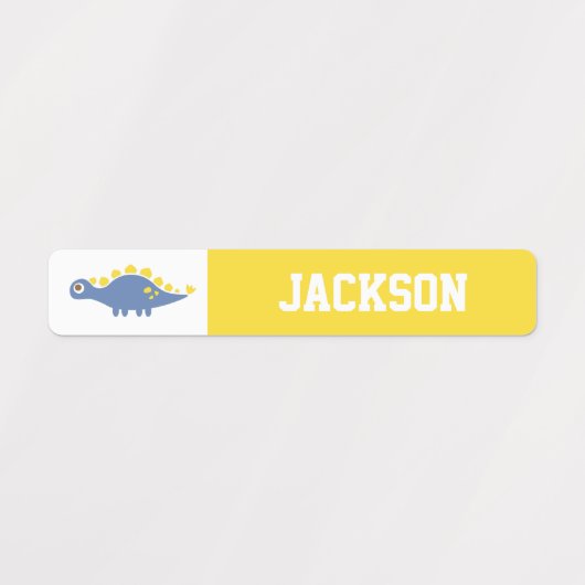 Kleurrijke dinosaurussen Kinder persoonlijke label (Design 2)