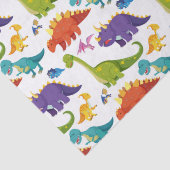 Kleurrijke dinosaurussen naadloos patroon tissuepapier (Detail)