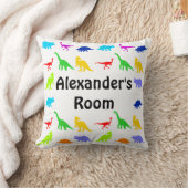 Kleurrijke dinosaurussen Persoonlijke Sierkussenne Kussen (Deken)