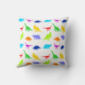 Kleurrijke dinosaurussen Persoonlijke Sierkussenne Kussen (Achterkant)