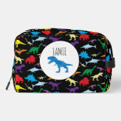 Kleurrijke dinosaurussen Waterverf Kinder potlood  Toilettasje (Achterkant)