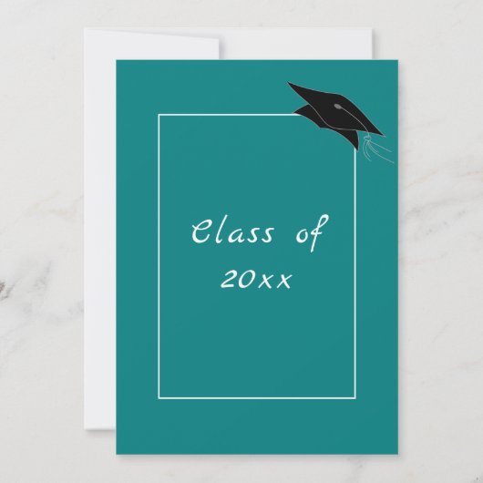 Kleurrijke Diploma Uitnodigingen Voorbeeld Ontwerp (Achterkant)