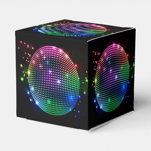 Kleurrijke Disco Ball Gift/Party Favor Box Bedankdoosjes (Achterkant)