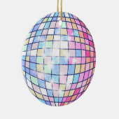 Kleurrijke Disco Ball Keramisch Ornament (Rechts)