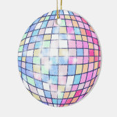 Kleurrijke Disco Ball Keramisch Ornament (Links)