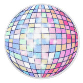 Kleurrijke Disco Ball Keramische Knop (Voorkant)