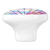 Kleurrijke Disco Ball Keramische Knop (Zijkant)