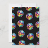 Kleurrijke Disco Ball Verjaardagsfeestje Kaart (Achterkant)