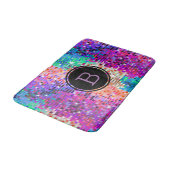 Kleurrijke disco glitter badmat (Gekanteld)