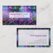 Kleurrijke Disco Glitter Beautician Kaart Visitekaartje (Voorkant / Achterkant)