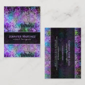 Kleurrijke Disco Glitter & Sparkles Visitekaartje (Voorkant / Achterkant)