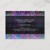 Kleurrijke Disco Glitter & Sparkles Visitekaartje (Achterkant)