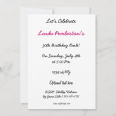 kleurrijke disco retro-partij uitnodiging (Achterkant)