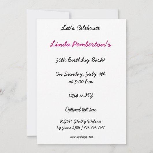 kleurrijke disco retro-partij uitnodiging (Achterkant)